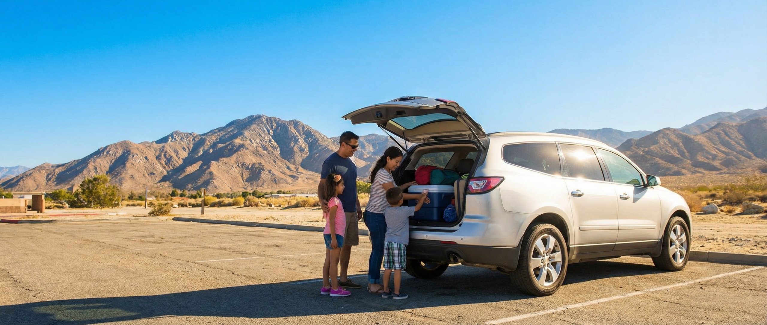 Chevrolet Traverse tri-zone climate control cooling down in Hemet heat.
