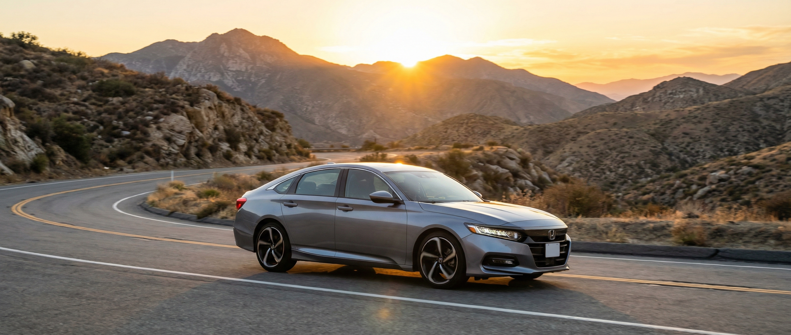Honda Accord smoothing out road vibrations on CA-74 in Hemet.