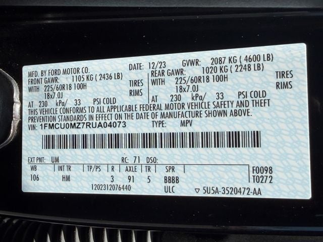 2024 Ford Escape ST-Line
