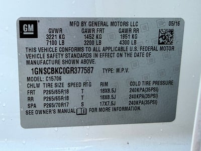 2016 Chevrolet Tahoe LT