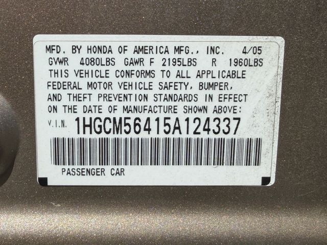 2005 Honda Accord LX 2.4