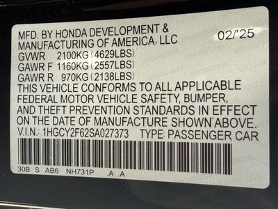 2025 Honda Accord EX-L