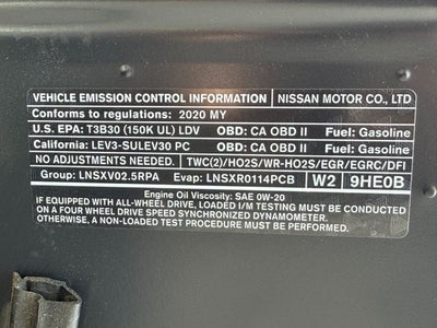 2020 Nissan Altima 2.5 S