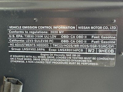2020 Nissan Altima 2.5 S