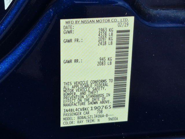 2019 Nissan Altima 2.5 SR