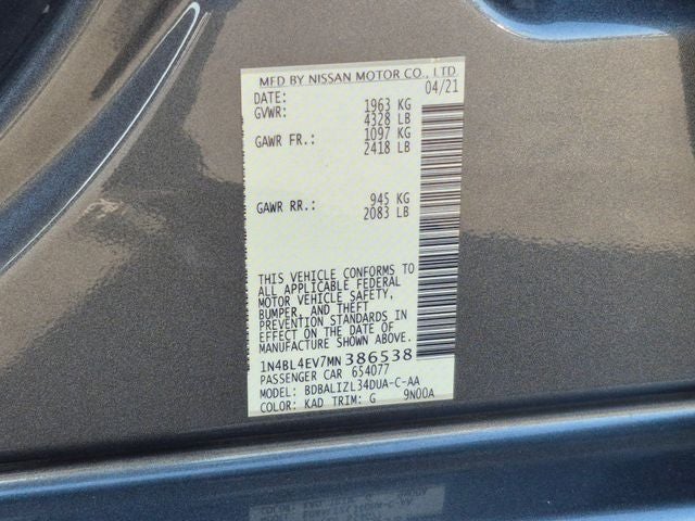 2021 Nissan Altima 2.5 SL