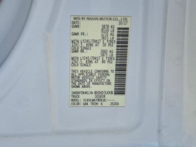 2018 Nissan NV S