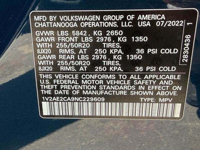 2022 Volkswagen Atlas Cross Sport 3.6L V6 SEL R-Line