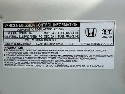 2016 Honda Civic EX