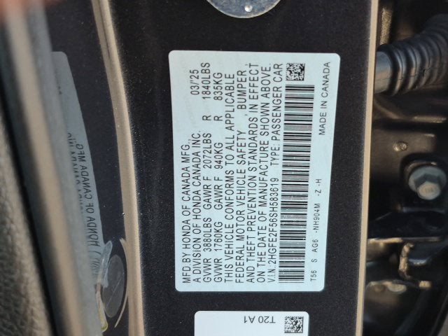 2025 Honda Civic Sport