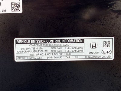 2026 Honda Civic Sport