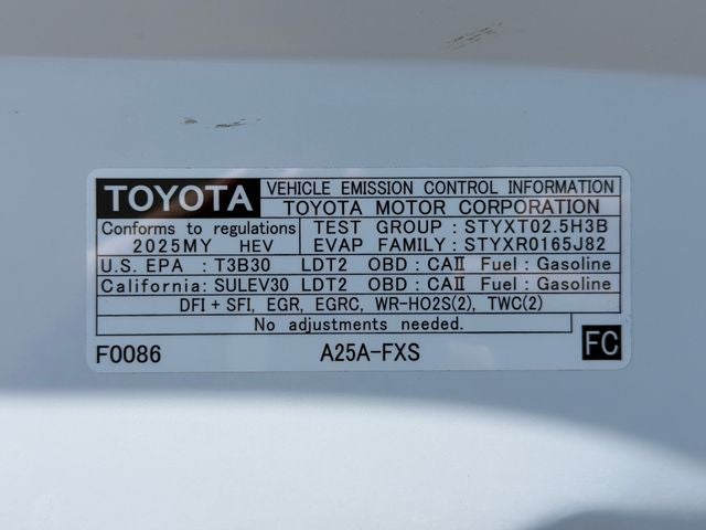 2025 Toyota RAV4 Hybrid XLE