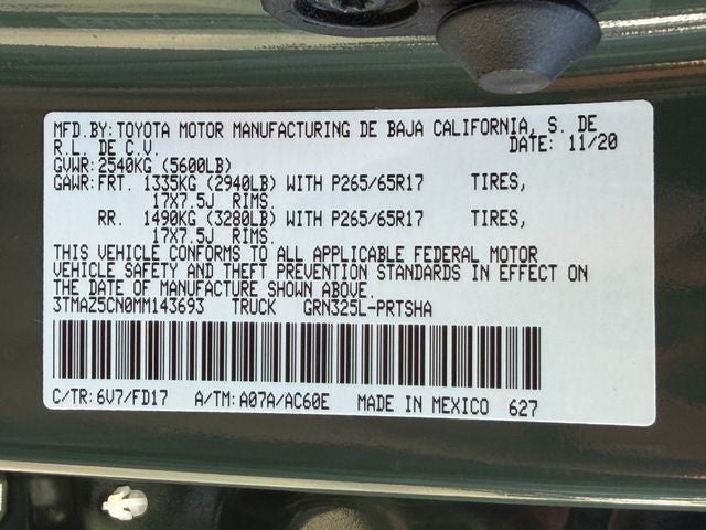 2021 Toyota TACOMA TRD SPORT TRD Sport V6
