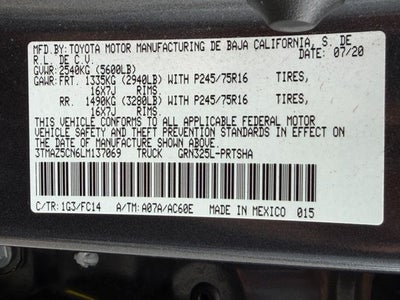 2020 Toyota Tacoma SR5 V6