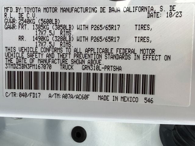 2023 Toyota Tacoma TRD Sport V6