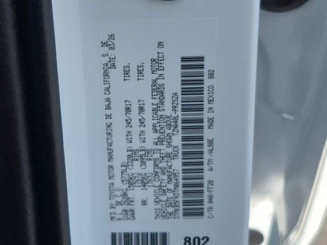 2026 Toyota Tacoma SR5