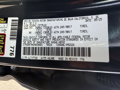 2025 Toyota TACOMA SR5 SR5