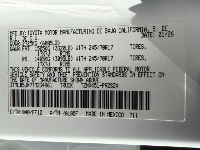 2026 Toyota Tacoma SR5