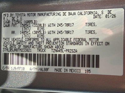 2026 Toyota Tacoma SR5