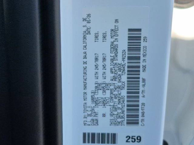 2026 Toyota Tacoma SR5