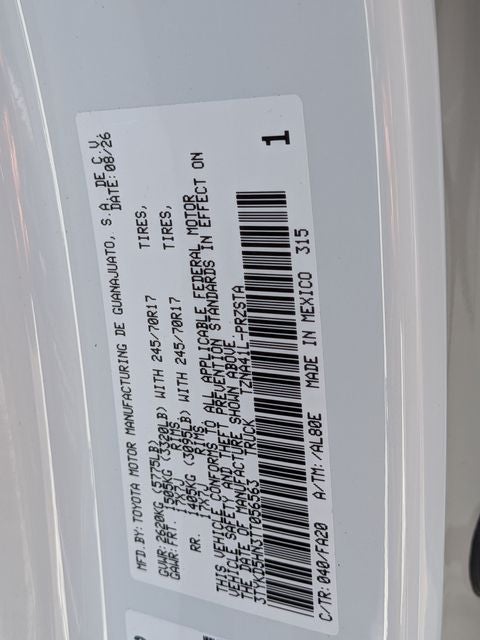 2026 Toyota Tacoma SR