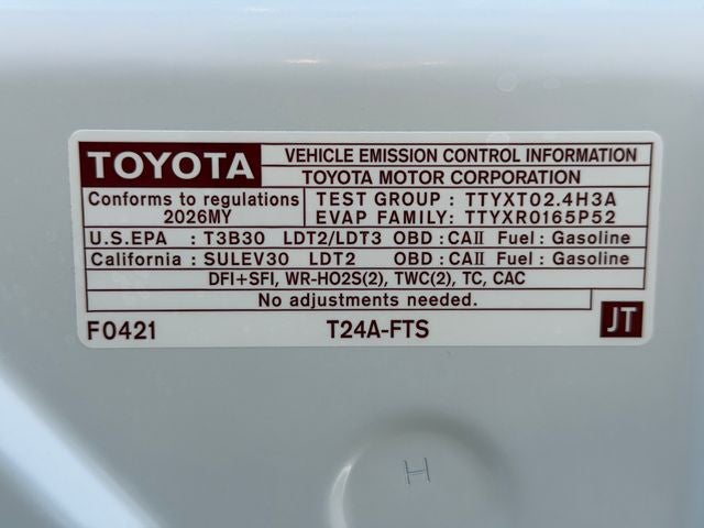 2026 Toyota Tacoma SR