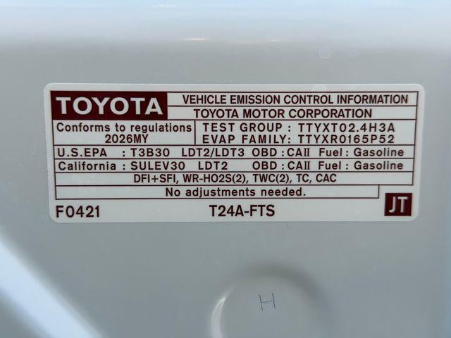 2026 Toyota Tacoma SR