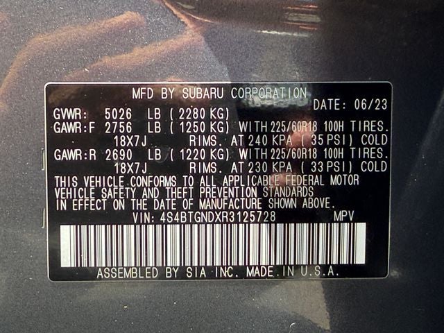 2024 Subaru Outback Limited XT