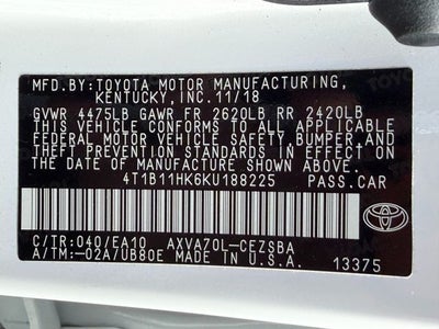 2019 Toyota Camry SE