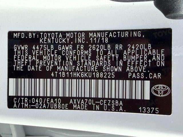 2019 Toyota Camry SE