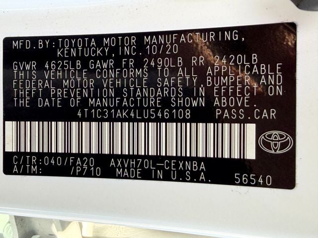 2020 Toyota Camry Hybrid LE