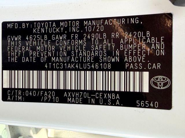 2020 Toyota Camry Hybrid LE