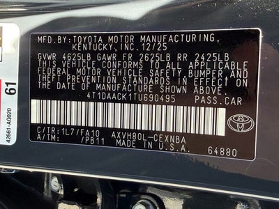 2026 Toyota Camry LE