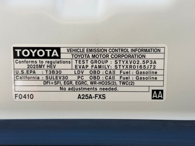 2025 Toyota Camry LE