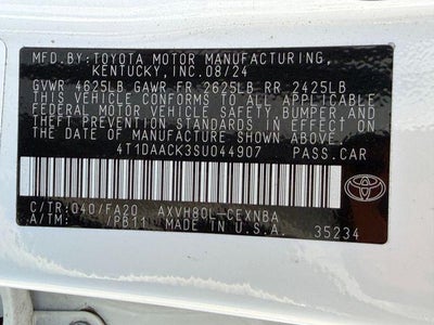 2025 Toyota Camry LE