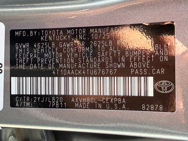 2026 Toyota Camry XSE