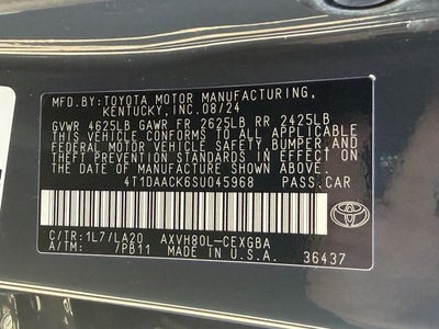 2025 Toyota CAMRY XLE