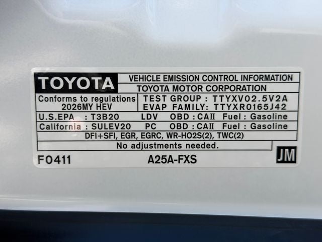 2026 Toyota Camry SE