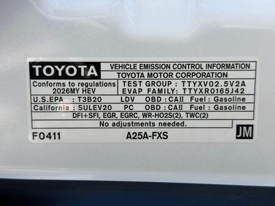 2026 Toyota Camry SE