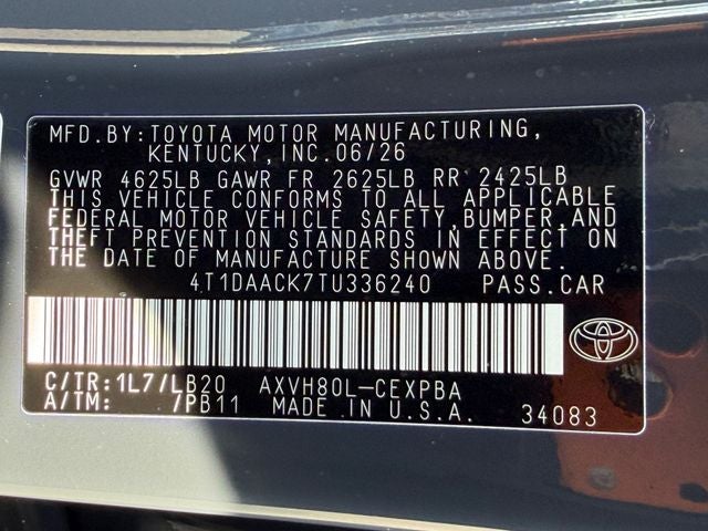 2026 Toyota Camry XSE
