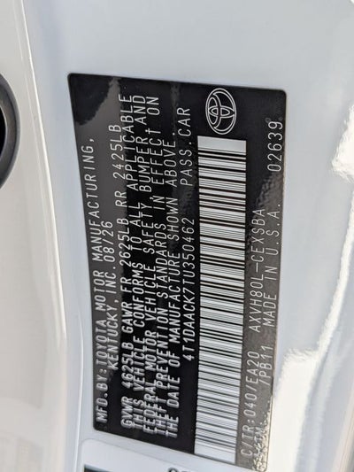 2026 Toyota Camry Nightshade