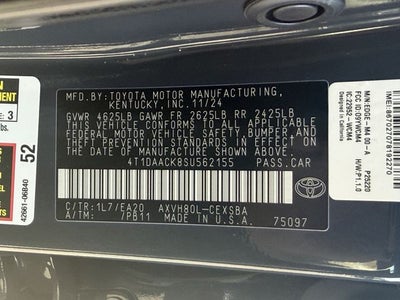 2025 Toyota CAMRY SE
