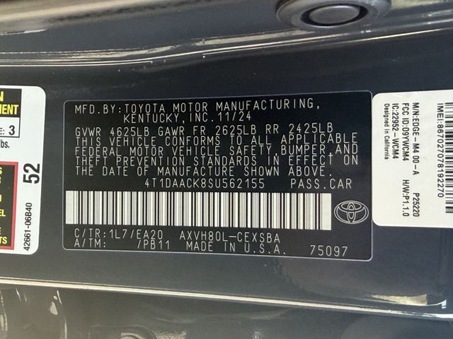 2025 Toyota CAMRY SE