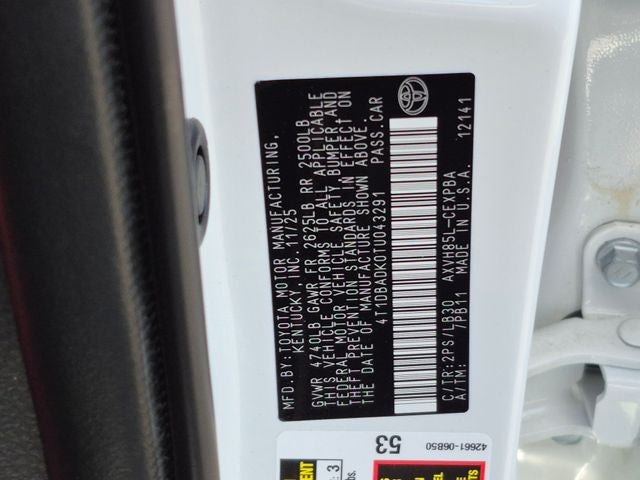 2026 Toyota Camry XSE