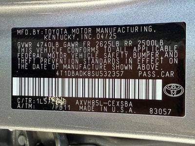 2025 Toyota Camry SE