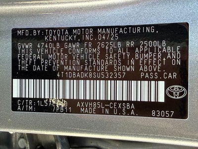 2025 Toyota Camry SE