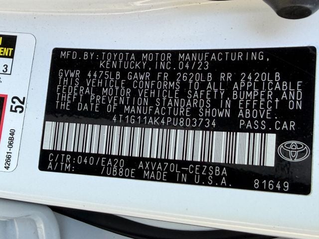 2023 Toyota Camry SE