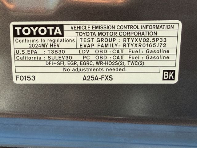 2024 Toyota Camry Hybrid SE