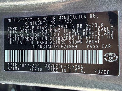 2024 Toyota Camry Hybrid SE