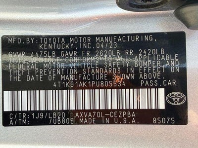2023 Toyota Camry XSE